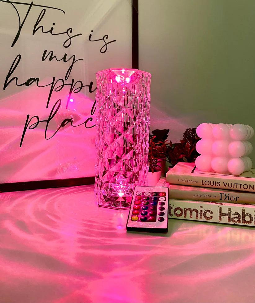 Crystal Diamond Table Lamp with 16 Colors in 1